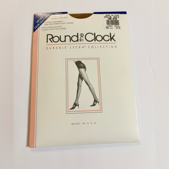 Round the clock Accessories - Round the Clock Durable Lycra control top stockings - Size B